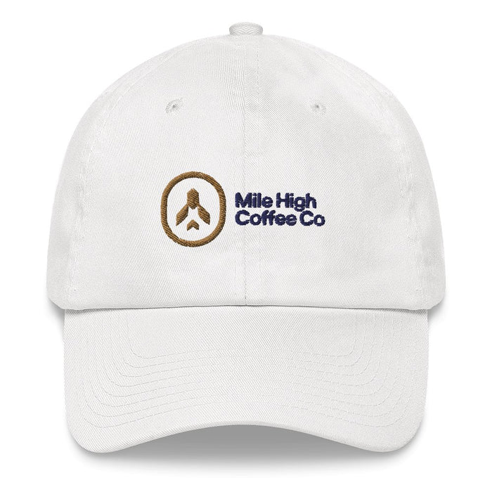 Logo Dad Hat (White) - Mile High Coffee Co