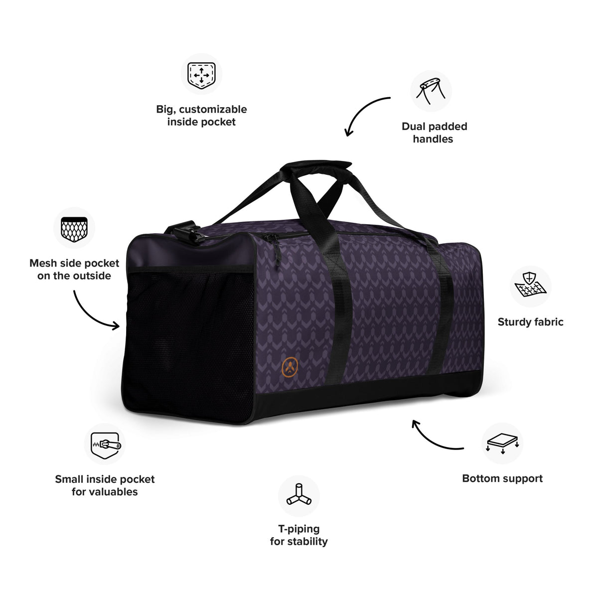 Mile High Duffle (Purple)